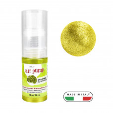 Блестящий сухой краситель с распылителем Air Pump Желтый лимон, 10г
